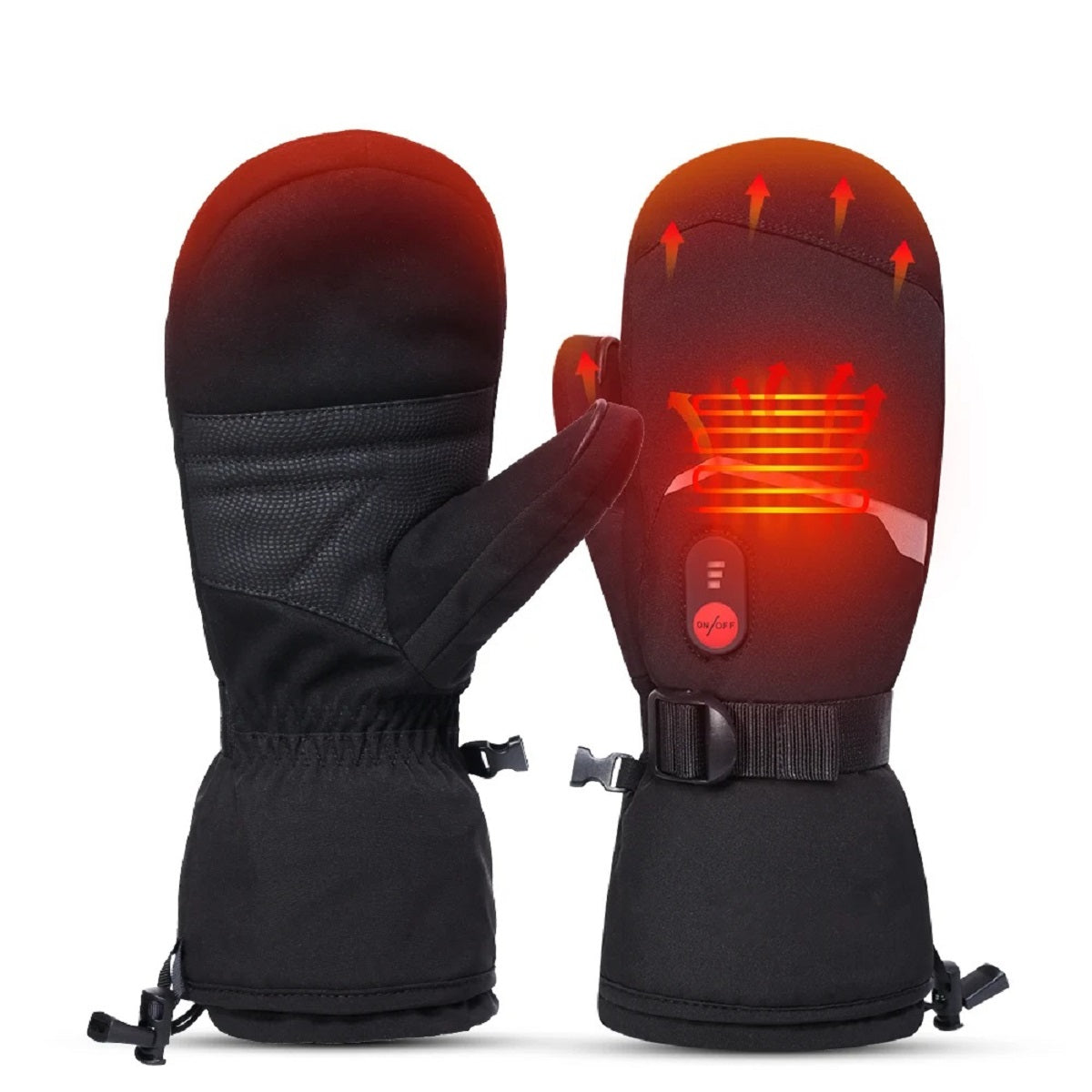 Electric Thermal Snowboard Motorcycle Skiing Finger Style Luxury Gloves