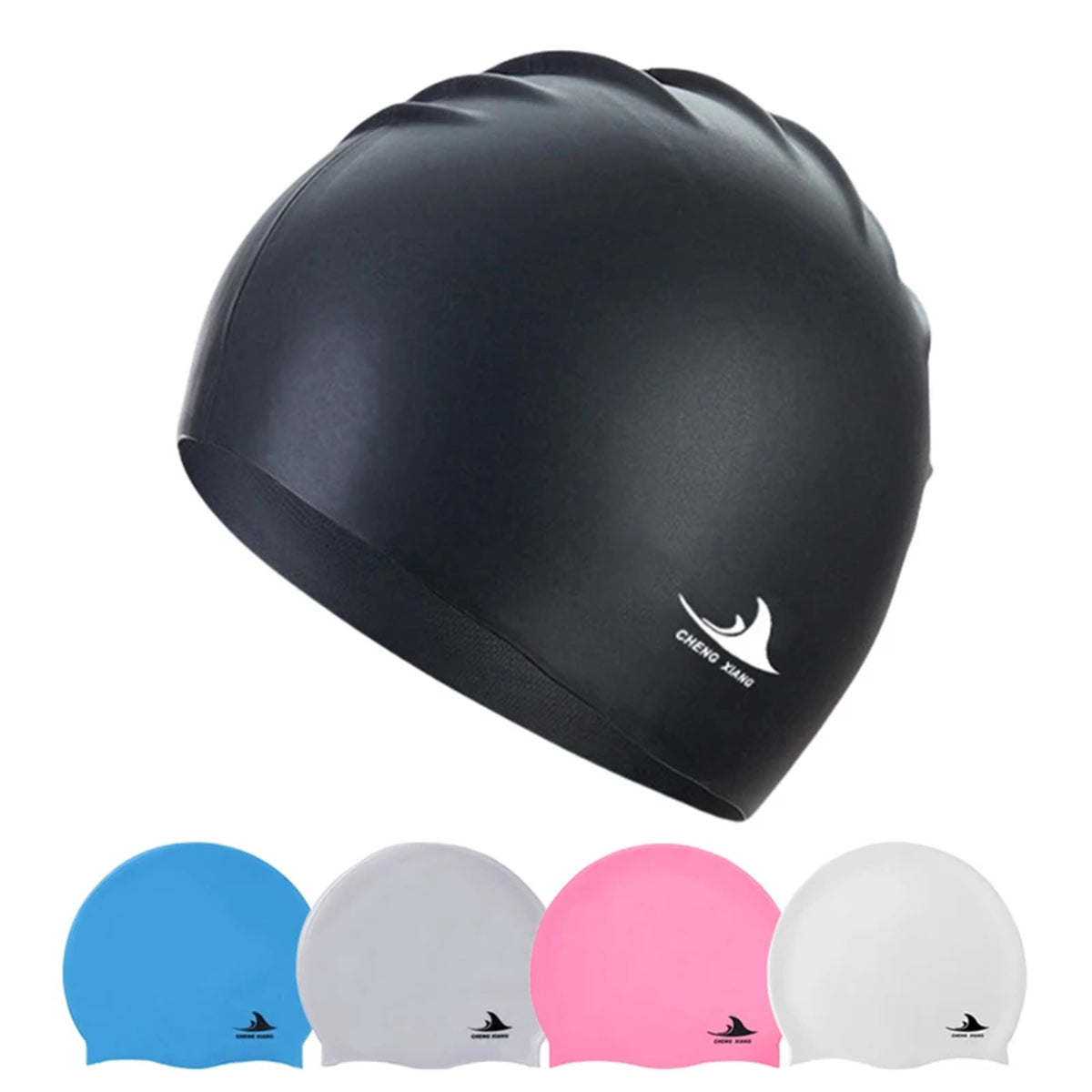 Silicone Swimming Cap – Large Waterproof Long-Hair Friendly Unisex Adult