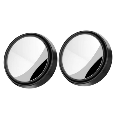 2 Pcs car round frame convex blind spot mirrors