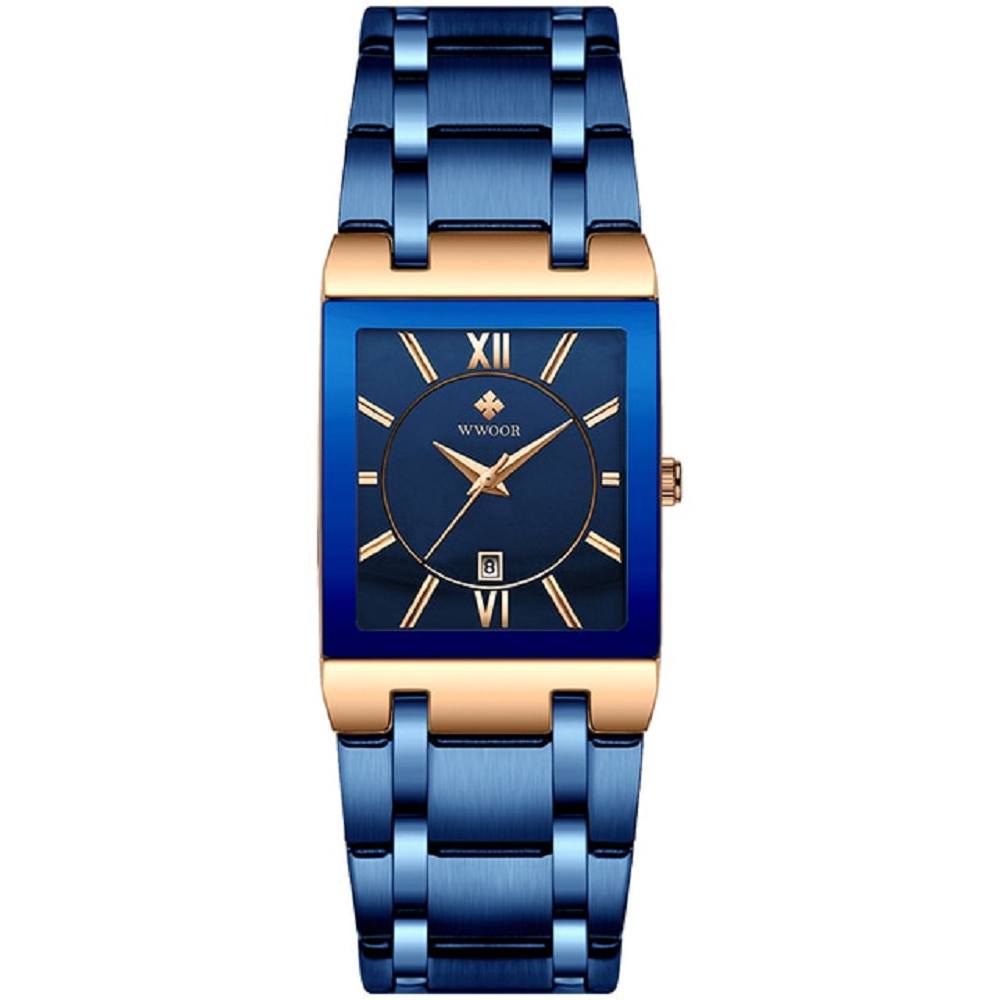 Luxury men's wristwatch stainless steel waterproof quartz watches