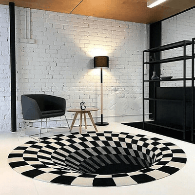 Anti-Slip 3D Illusion Carpet Rugs Decorative