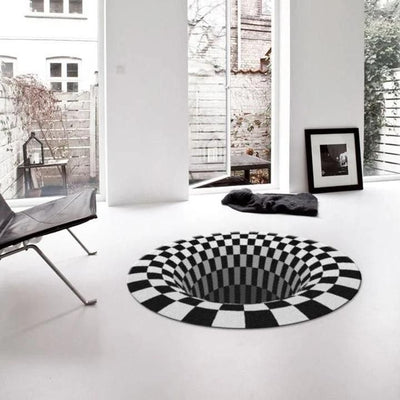 Anti-Slip 3D Illusion Carpet Rugs Decorative