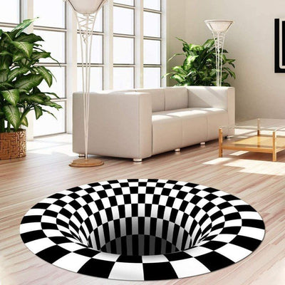 Anti-Slip 3D Illusion Carpet Rugs Decorative