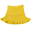 Knitted fake collar scarf with wooden ears