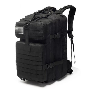 Black Norway 50L Capacity Army Military Backpack Waterproof 3D Bags