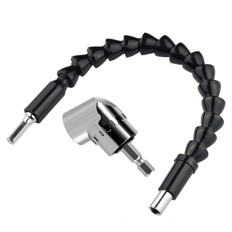 Drill attachment and flexible angle extension bit kit blxcknorway™