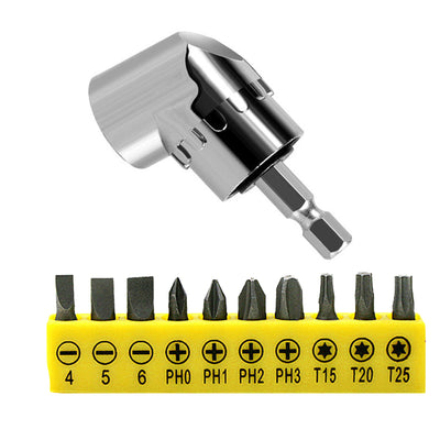 Drill attachment and flexible angle extension bit kit blxcknorway™