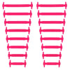 16Pcs/Set silicone elastic no tie shoelaces blxck norway™