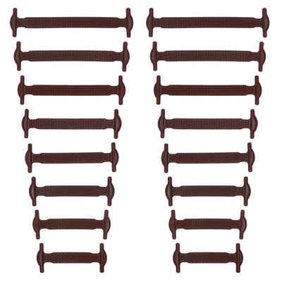 16Pcs/Set silicone elastic no tie shoelaces blxck norway™