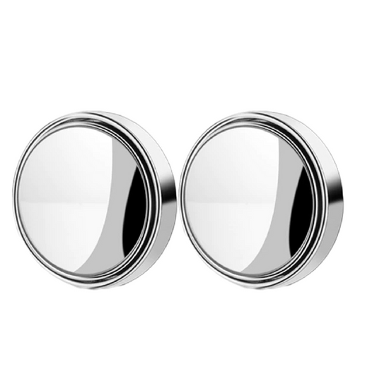 2 Pcs car round frame convex blind spot mirrors