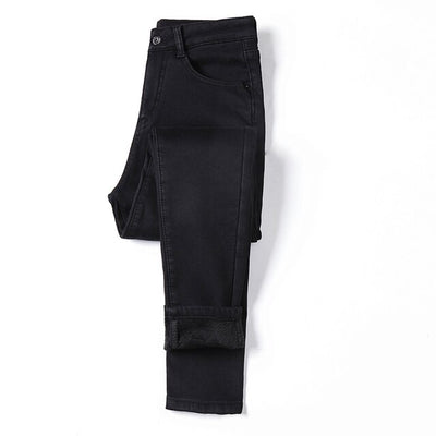 Casual Velvet Ladies Trousers Female Pantaloon Denim Jeans BLXCK NORWAY™