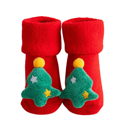Children's socks non-slip cotton toddler baby christmas socks