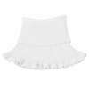 Knitted fake collar scarf with wooden ears