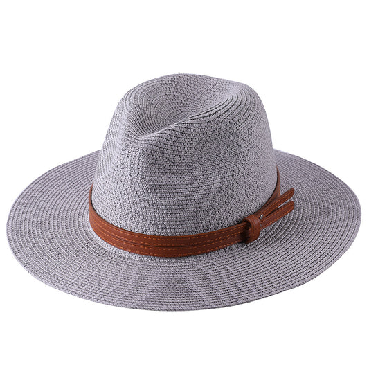 Pineapple & star unisex straw fedora trilby beach sun hat blxck norway™