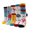 Colorful cute animal design patterned women's casual cotton socks blxck norway™