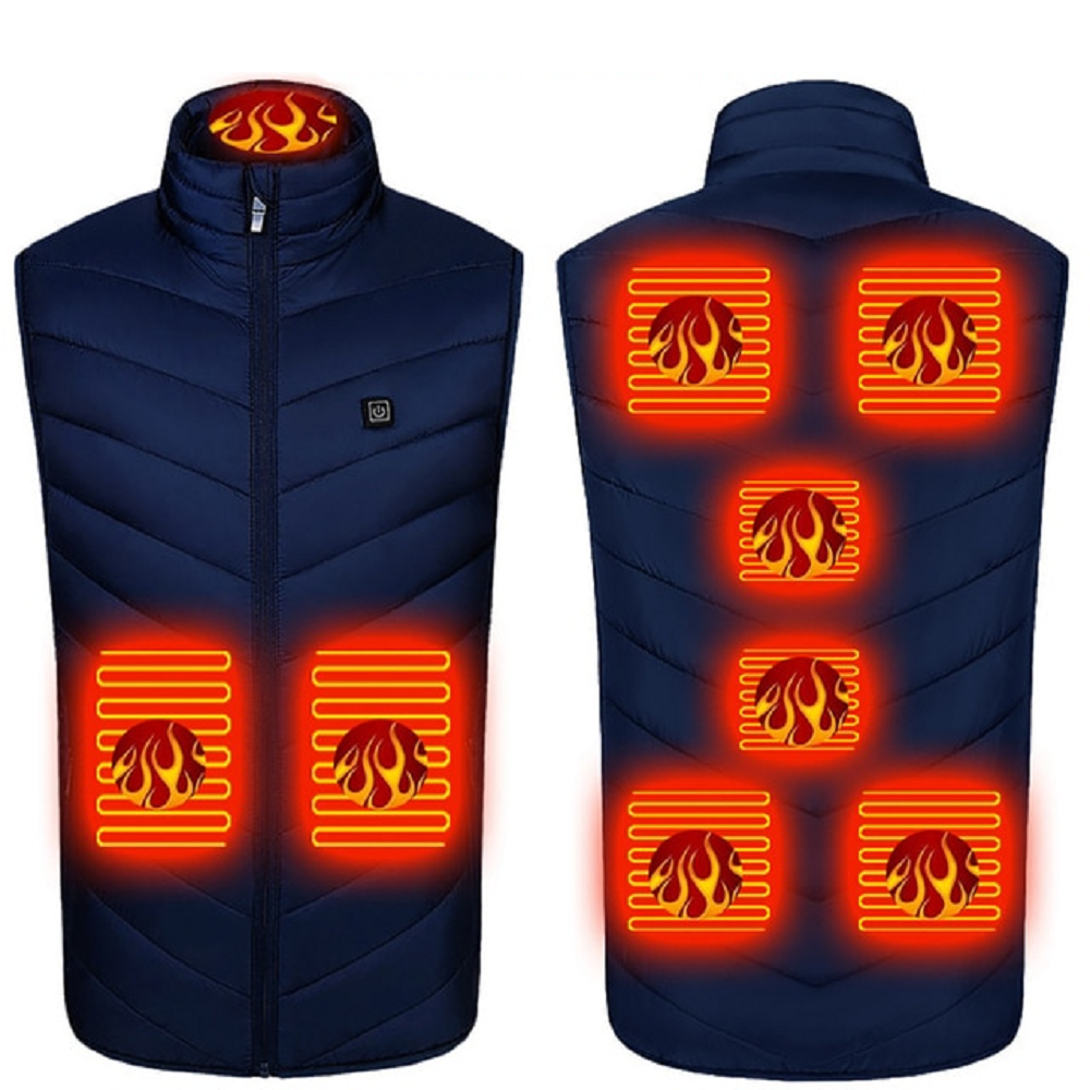 Men's and women's 11-zone smart vest electric heating jacket