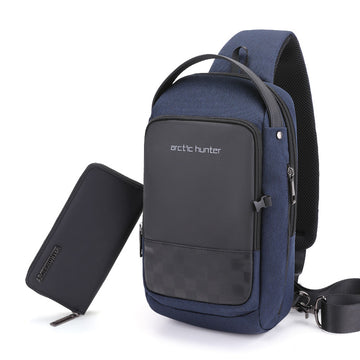 USB Waterproof Chest Messenger Shoulder Bag Crossbody Bolsas