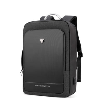 BLack Norway 40L Expandable USB Charging Laptop Waterproof Business Travel Bag