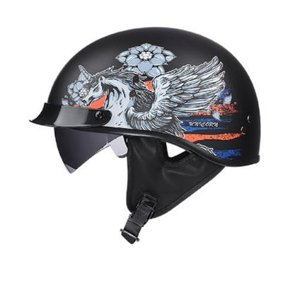 Vintage motorcycle helmet blxck norway™