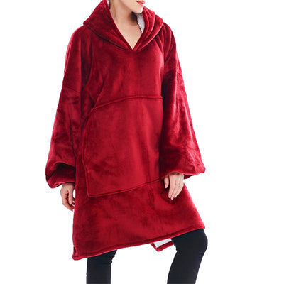 Oversized winter hoodie fleece warm blanket blxck norway™