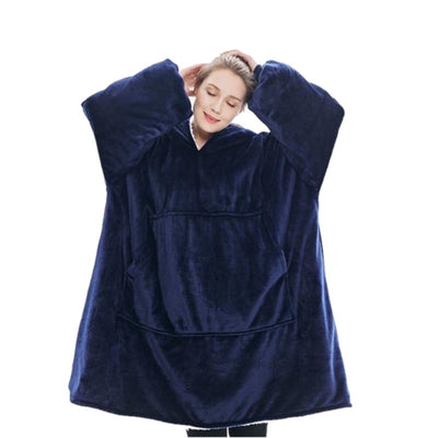 Oversized winter hoodie fleece warm blanket blxck norway™