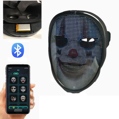 Bluetooth RGB Led Lights Up Party Mask BLXCK NORWAY