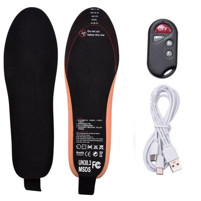 Unisex electric heated insoles LED wireless remote control blxck norway™