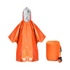 Emergency survival space blanket thermal raincoat blxck norway™