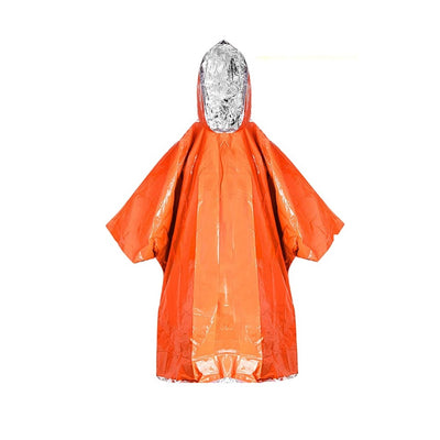 Emergency survival space blanket thermal raincoat blxck norway™