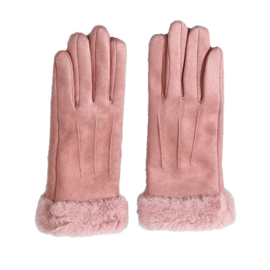 Winter Touch Screen Female Suede Furry Warm Full Finger Gloves BLXCK NORWAY™