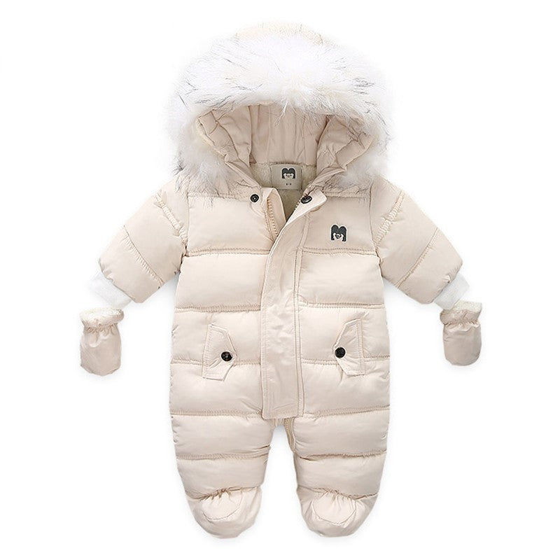 Thick warm infant baby jumpsuit blxck norway™