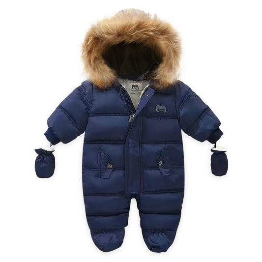 Thick warm infant baby jumpsuit blxck norway™