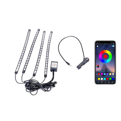 Led strip light for car with USB port app control blxck norway™
