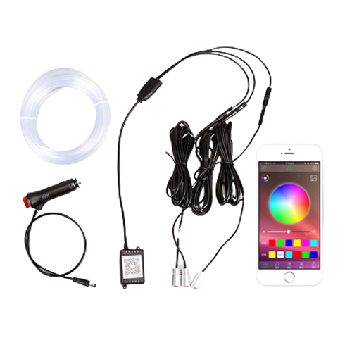 Led car interior decorative ambient light neon strip RGB app sound control blxcknorway™