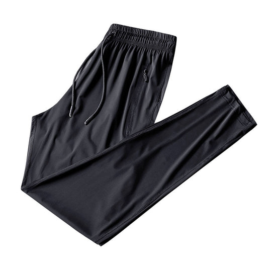 Men Ice Silk Fitness Running Stretch Yoga Pant