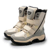 Warm Winter Plush Mid-Calf Waterproof Plus Size PU Leather Boots BLXCK NORWAY™