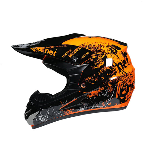 Motor bike cross racing motorcycle helmet set blxck norway™