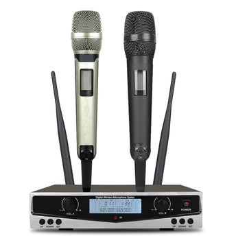 High quality UHF professional dual wireless microphone blxck norway™
