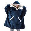 Fluffy fleece hooded soft warm wearable blanket blxck norway™