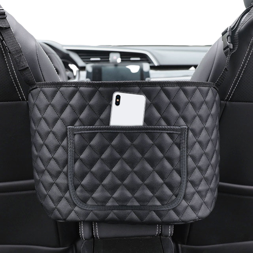 Pu leather car handbag holder interior auto seat blxck norway™