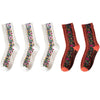 5 Pairs Retro Ethnic Flower Style Women's Crew Socks Set BLXCK NORWAY™