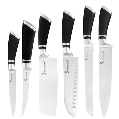 9pcs Stainless Steel Non-slip Handle Chef Chopping Knives Set BLXCK NORWAY™