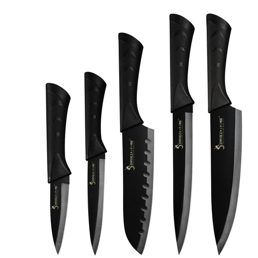 Professional Japanese Black Stainless Steel Kitchen knives