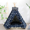 PERSONALIZE NATURAL WOOD PET TENT HOUSE