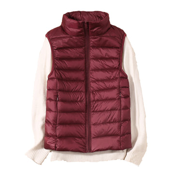 Winter women's down sleeveless cropped puffer jacket blxck norway™
