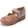 Leather orthopedic women slip on shoes vintage sandals blxck norway™