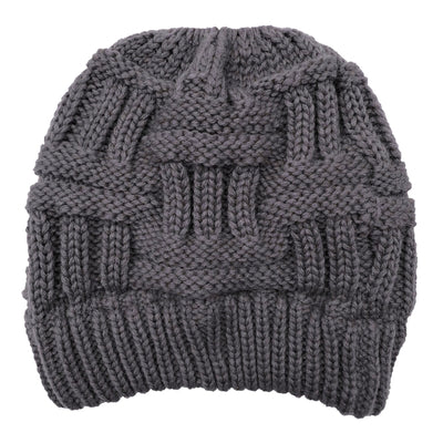 High Messy Bun Beanie Hat with Ponytail Hole BLXCK NORWAY™