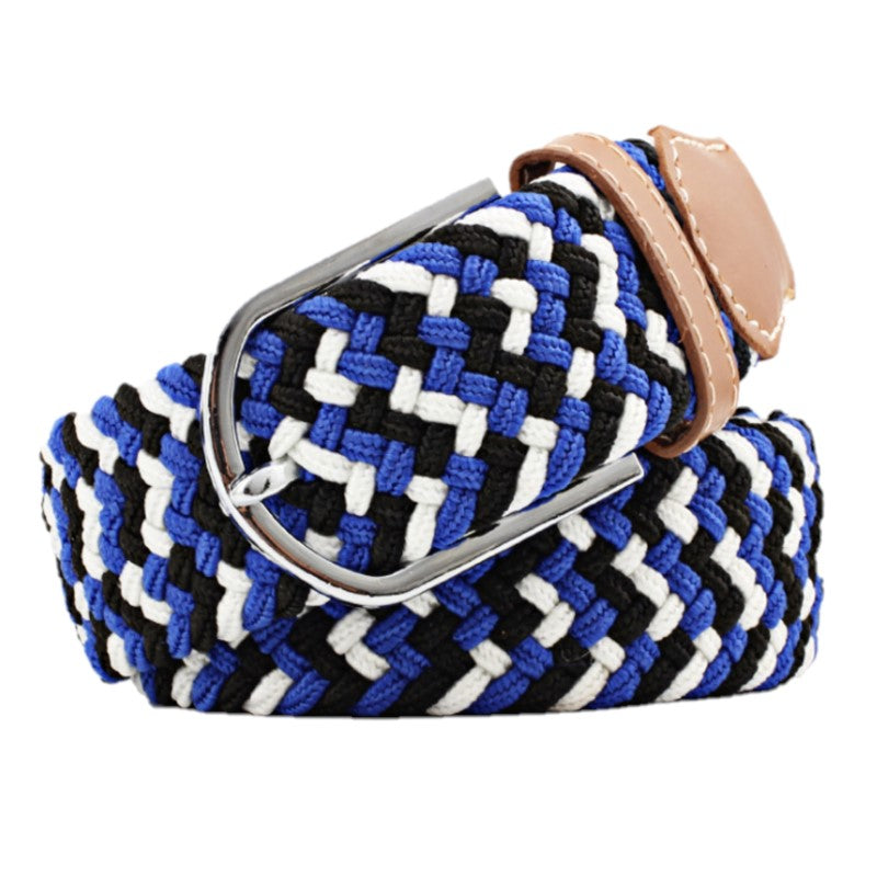 Mixed color woven stretch braided belts for men & women blxcknorway™