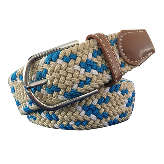 Mixed color woven stretch braided belts for men & women blxcknorway™