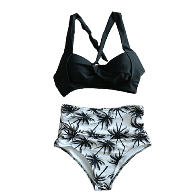 Sexy high waist bikini halter swimwear blacknorway™